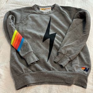 Aviator Nation Bolt Chevron 5 Sweatshirt Small